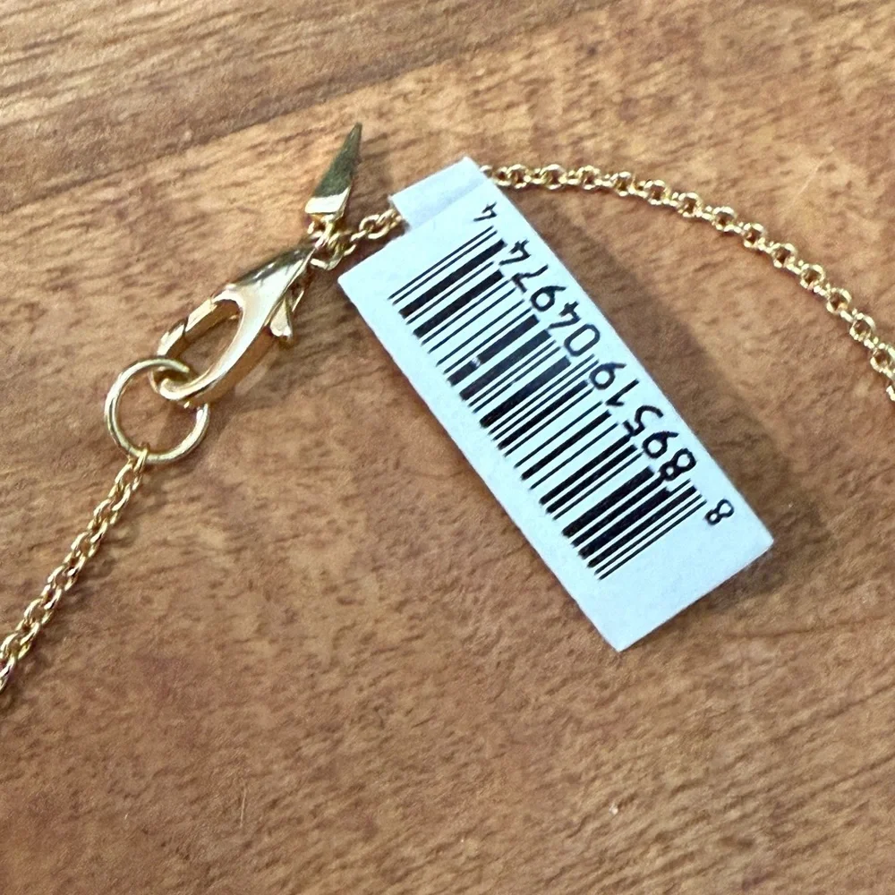 Alexis Bittar Black and Gold Crystal Futuristic Lucite Archive Necklace NWT - Picture 9 of 12